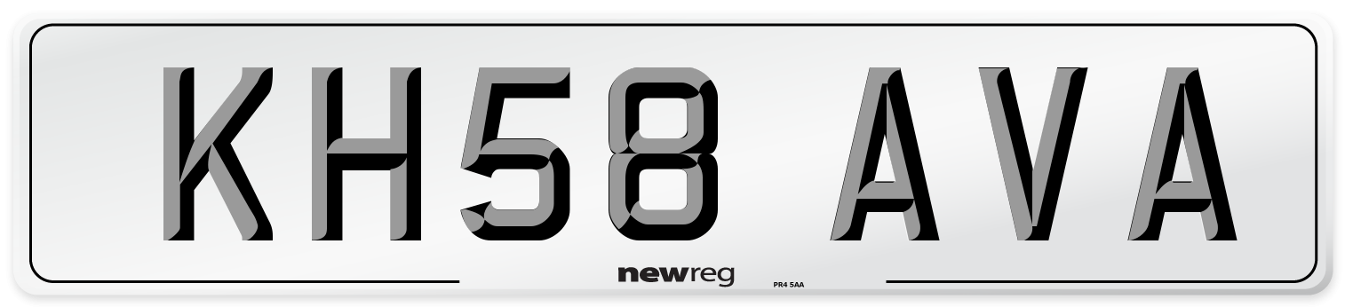 KH58 AVA Number Plate from New Reg